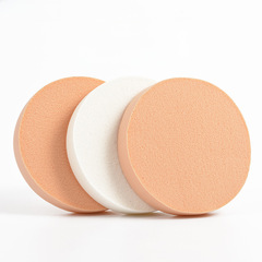 Extra-large round makeup puff for photo studios – dry and wet use, specially designed for makeup artists, available in bulk as a single-use option