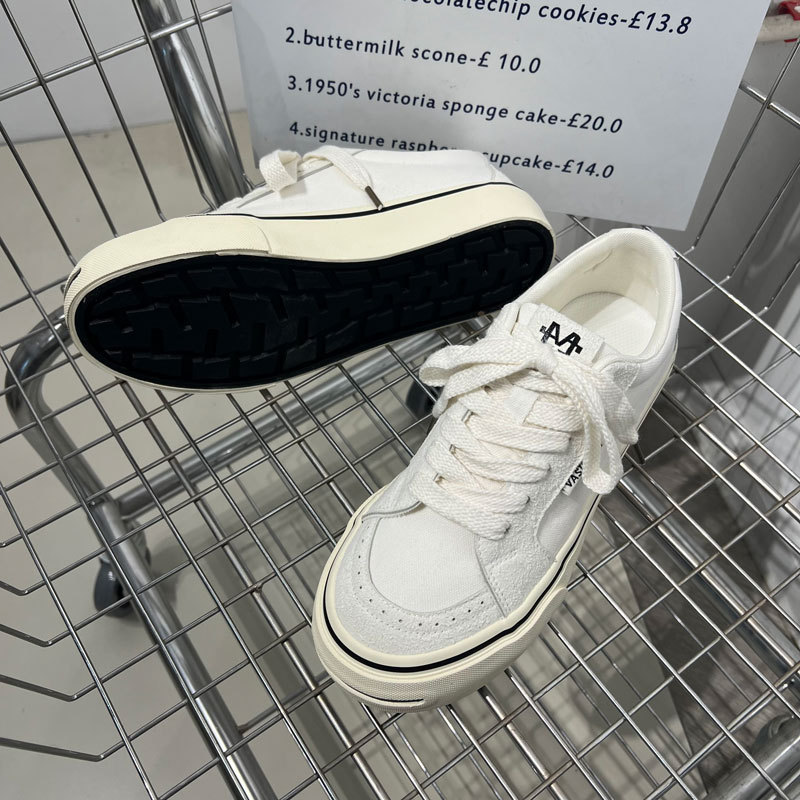 2026 New Popular Men's Open-Toe Canvas Shoes Trendy Versatile White Casual Sneakers Men's Shoes