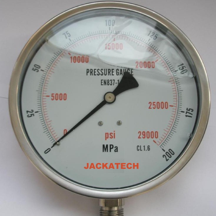 广东制作压力表厂家 水射流水刀 400mpa高压超高压压力表