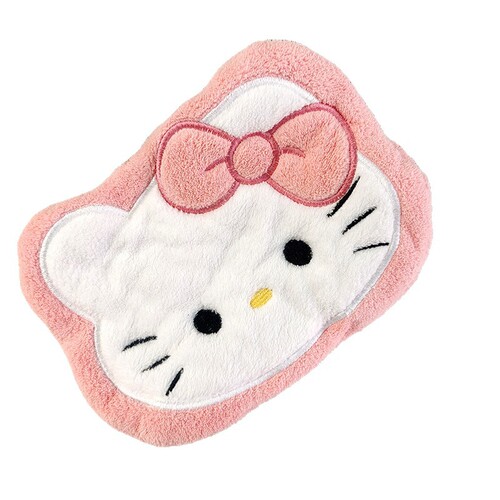 Hand Towel Cartoon Cute Hanging Double Layer Thick Absorbent Soft Coral Velvet Children's Handkerchief