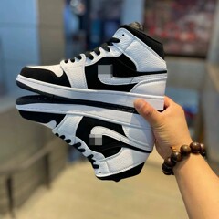 莆田靴 aj1 バスケットボールシューズハイトップ本革高品質第一層牛革紳士靴婦人靴スポーツカジュアルシューズ
