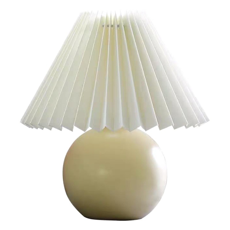 [Xianfan] Super lindo plisado noche luz Retro Vintage Colegio estudiante dormitorio lámpara de escritorio lectura