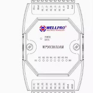 WP9038ADAM 0-20mA/4-20mA����ɼ�ģ�K 6AI/4DI/4DO MODBUSͨӍ