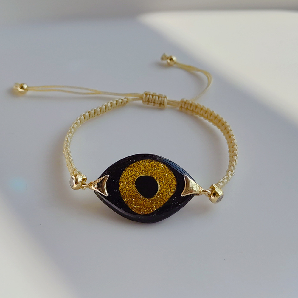 Devil'S Eye Pattern Women'S Gender 1 Piece Ethnic Style Devil's Eye Resin Shell Women's Bracelets