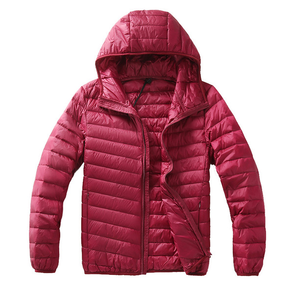 light and thin velvet short winter down jacket