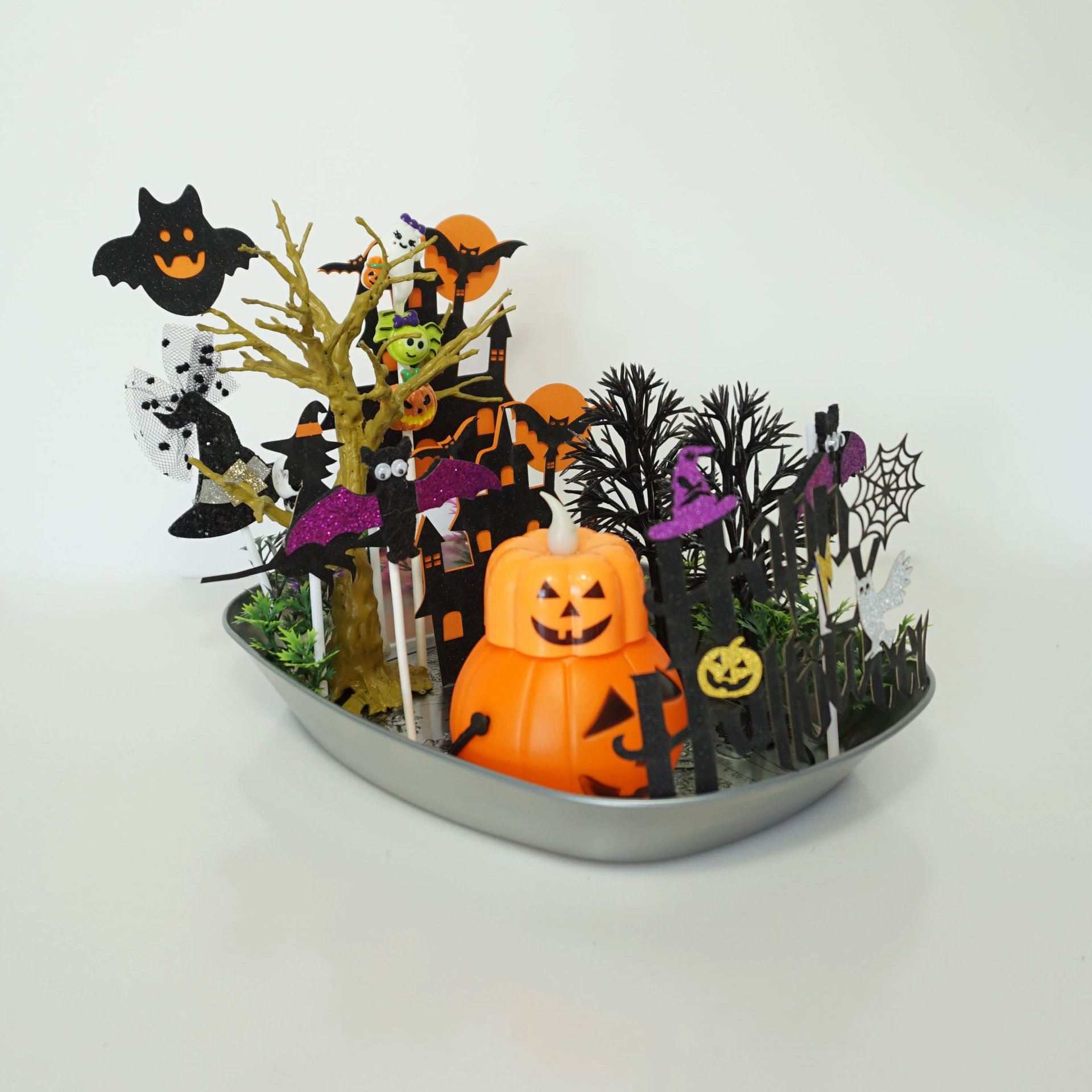 2022 Новый трансграничный Хэллоуин Пасха Творческий Пиратский Корабль Тыква Фонарь Украшение DIY Материал Украшения Сумка