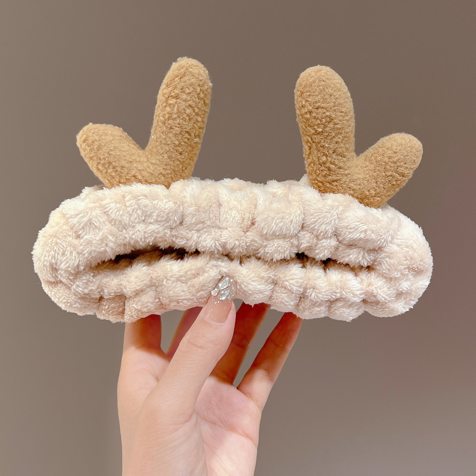 Pelusa para lavar la cara de la banda de cabello para las mujeres 2025 nueva máscara especial antideslizante no girar cinturón de cabello lindos toque de cabello