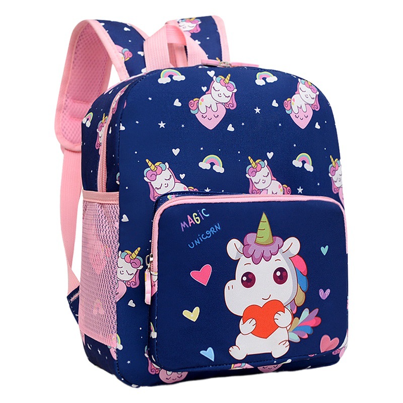 Nuevo comercio exterior de dibujos animados kindergarten mochila lindo alivio de carga mochila de protección de la columna vertebral niñas mochila de gran capacidad para niños