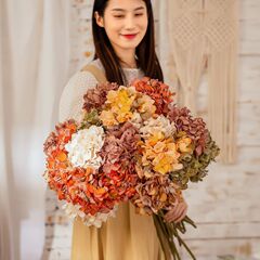 批發婚慶干燒花繡球仿真花廠家假花綠植物裝飾品INS風跨境MW24833