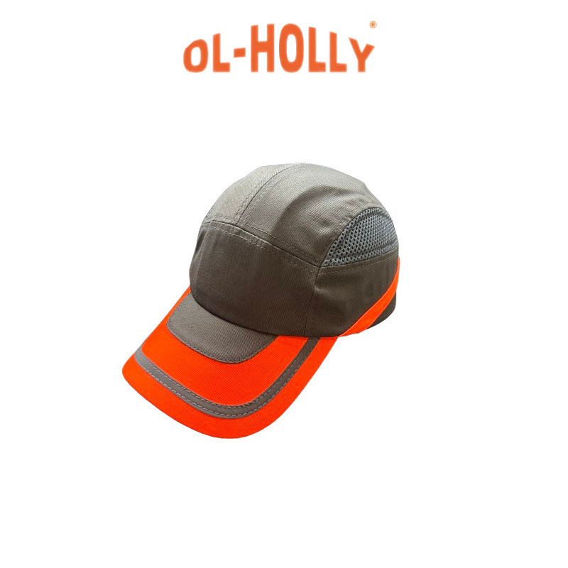 出厂价 防护棒球帽运动防摔帽 出口CE认证安全轻型反光条防撞帽