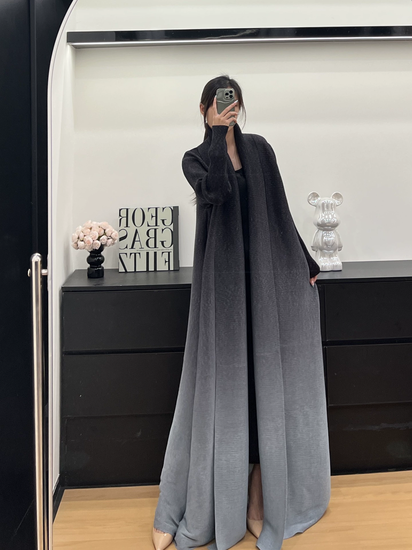 Miyake Abaya Ближний Восток популярная арабская роба складчатая мода пиджак плащ Dubai роба женская принт