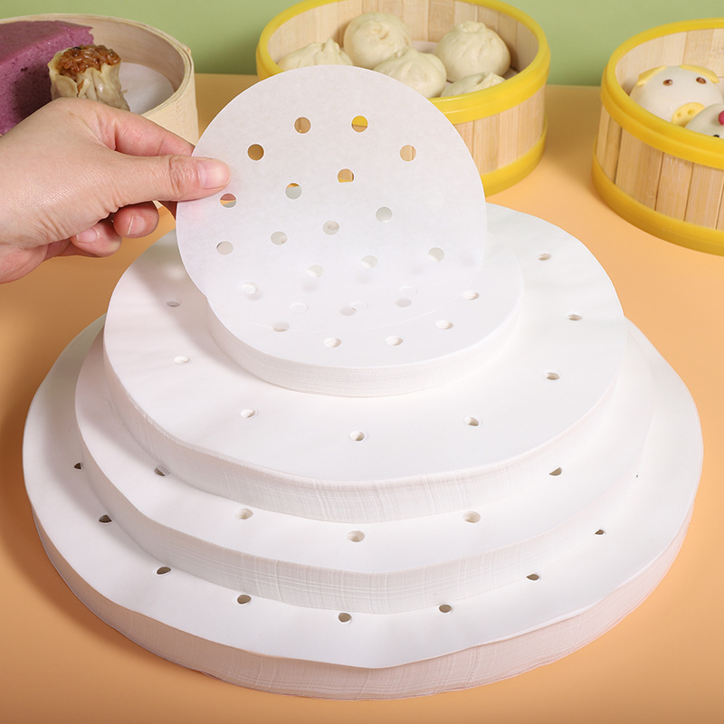 食品グレードの蒸し器紙使い捨て増粘ノンスティック蒸しパン紙家庭用 100 枚卸売|undefined