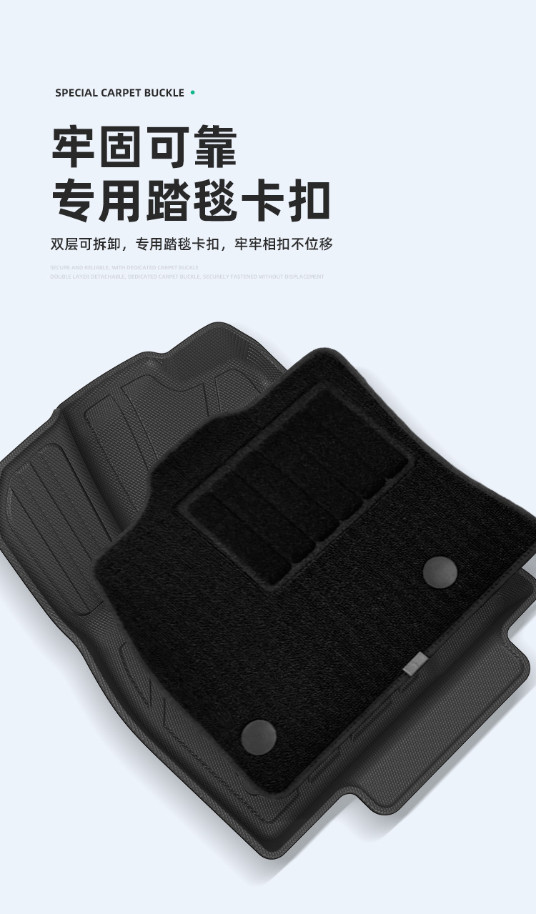 Suitable for 26 models of Galaxy M7 car floor mats, custom-made TPE floor mats, eco-friendly and odorless trunk mat