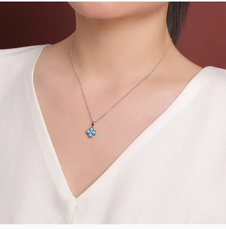 Mặt dây chuyền bạc 925 hình khắc chữ tối giản — Mặt dây chuyền đơn (không bao gồm dây chuyền) chi tiết 7