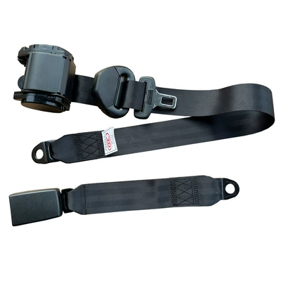 Car seat belt — belt - d9k3-three-point-type-35cm-full-webbing-base-black