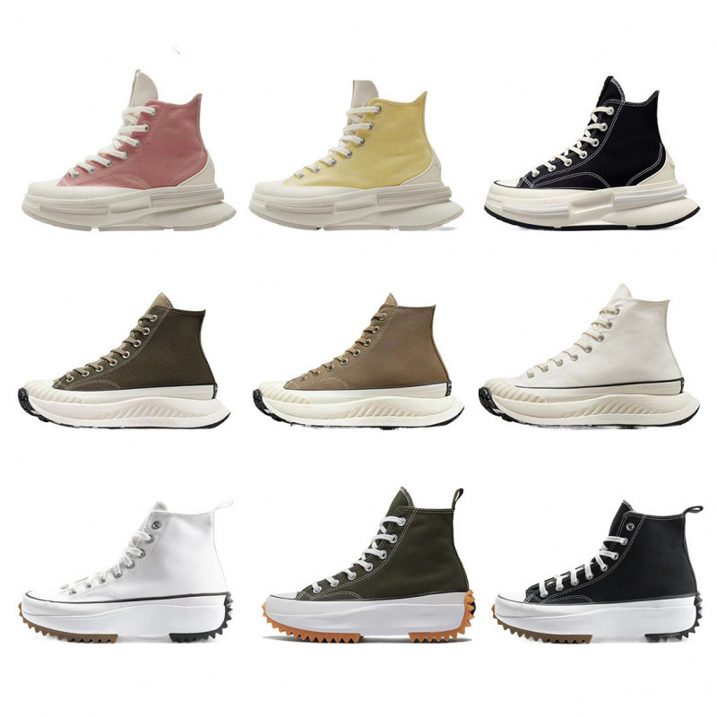Putian Shoes Meiqi Converse Sandwich Thick-Soled Platform Shoes 1970S High and Low Top Inner Heightening Canvas Shoes for Men and Women Couple Shoes