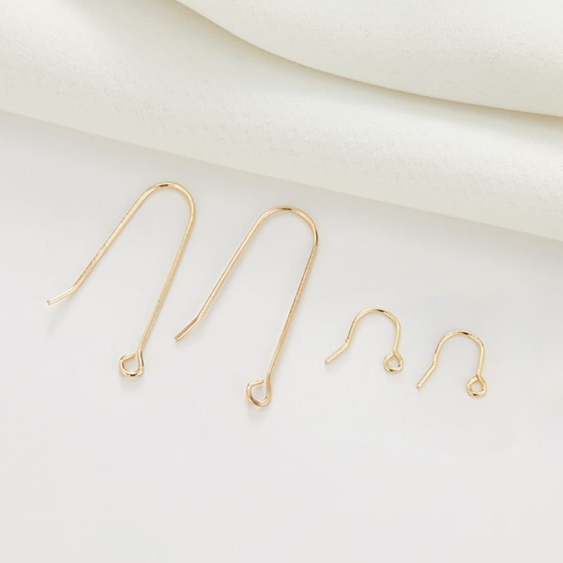 Zongxing 14k Copper Plated High Color Fastness Earring Hook Accessory Earrings for Women Handmade DIY Earring Accessories Manufacturer Wholesale