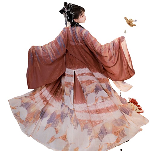 Tang Dynasty Hanfu Fairy dress for women antique dust chest three-piece suit students big sleeve unlined upper garment