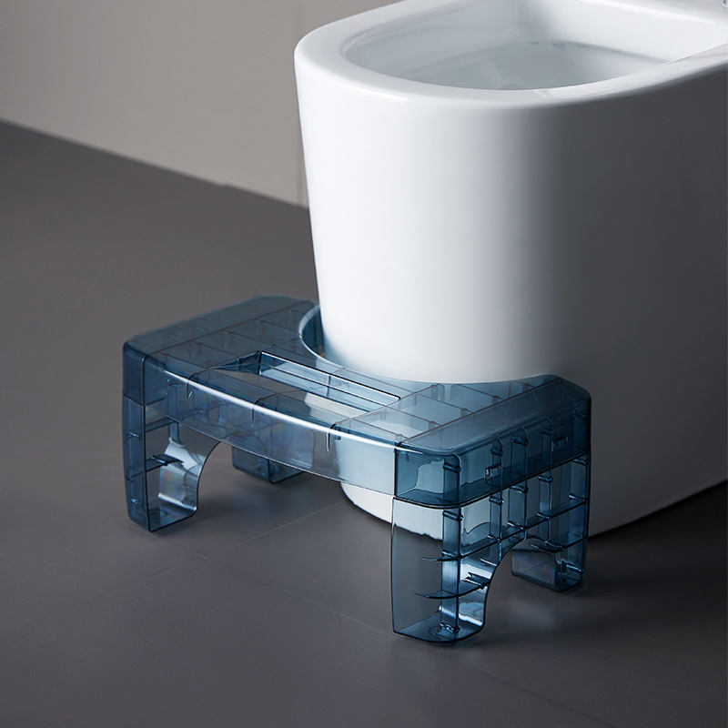Toilet stool household plastic transparent squatting children footstool step stool bathroom squatting toilet stool