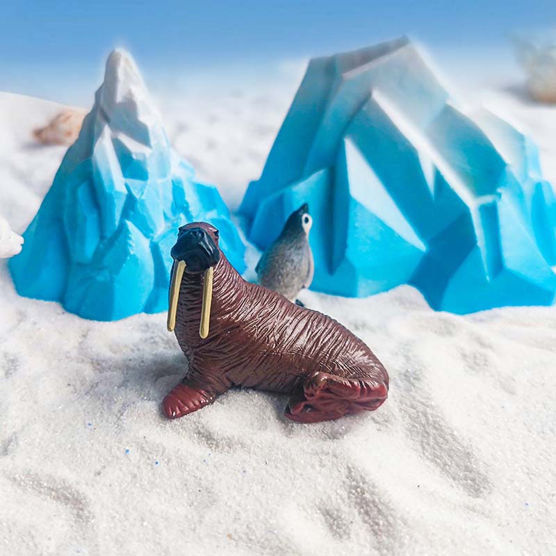 Material de PVC, iceberg sumergido, adornos de joyería, glaciares árticos, spot de paisajismo, al por mayor, oso polar, pingüino, león marino