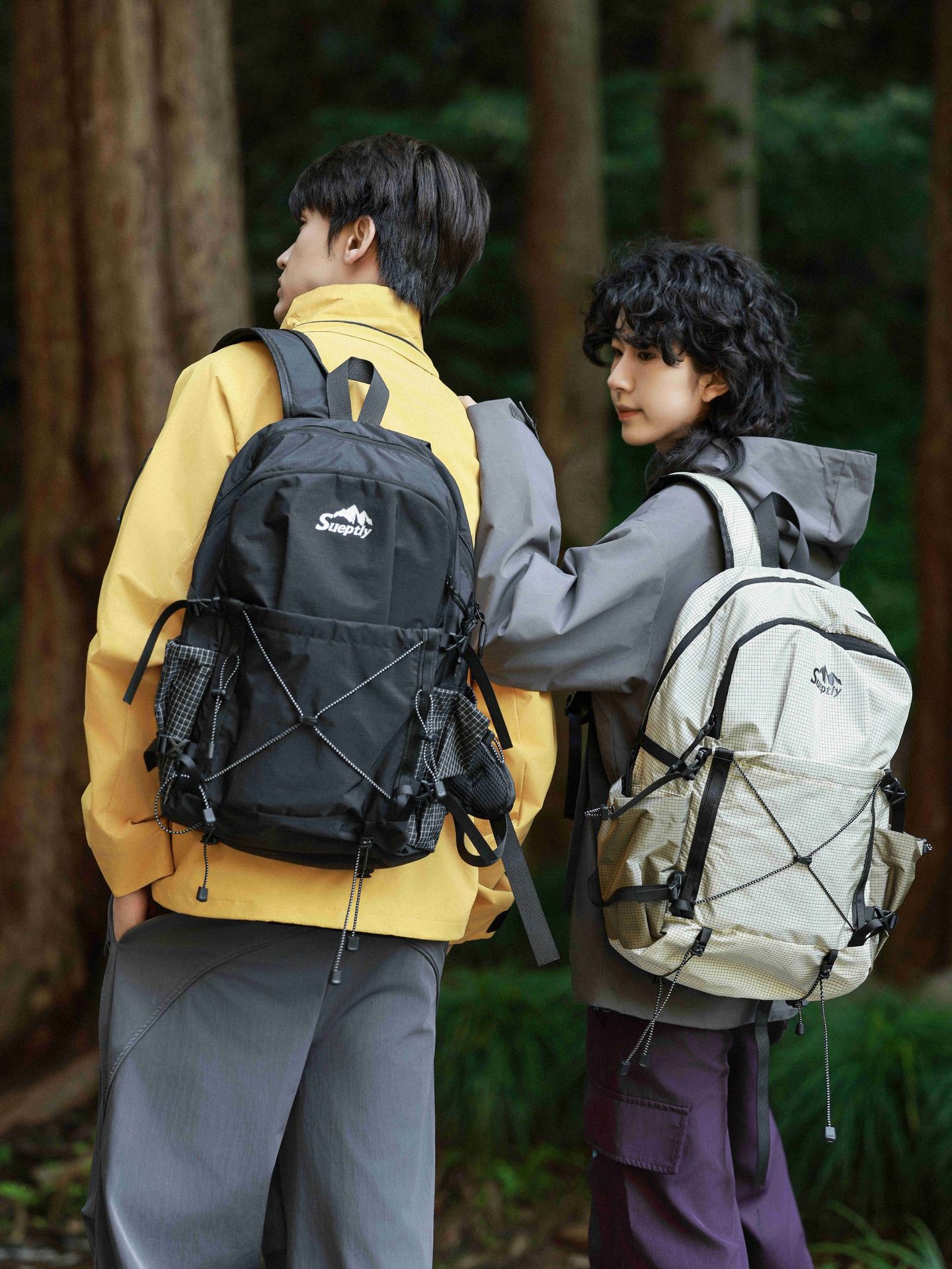 Cross-Border New Outdoor Sports Backpack, Multi-Functional Drawstring External Mountaineering Bag, Lightweight Hiking and Cycling Backpack