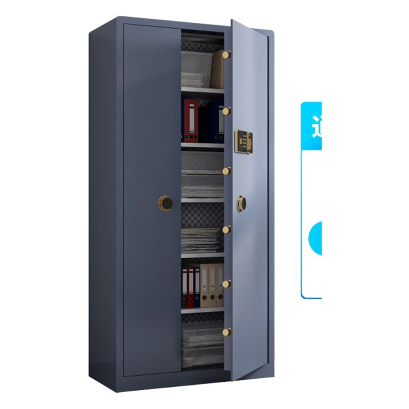 Caja Fuerte Electrónica de Huella Digital y Contraseña de Todo Acero Con alarma, Antirrobo para Hogar