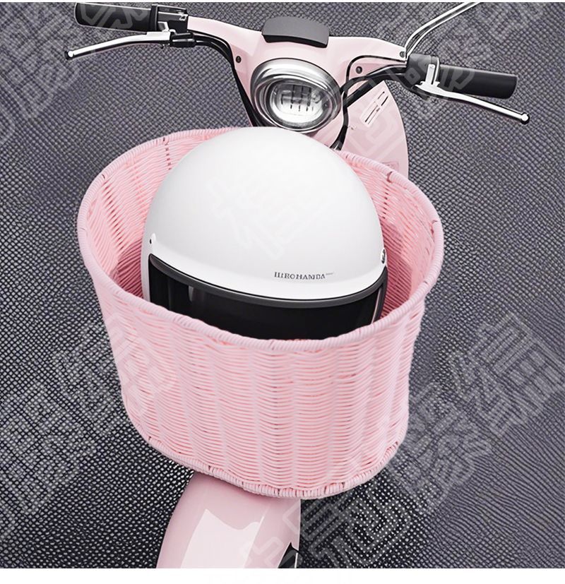 Rear basket for electric bikes, electric scooter rear basket with cover, storage bag, basket for placing items, helmet holder, large capacity