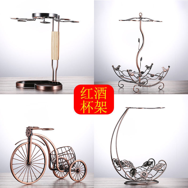 Red wine rack ornaments rack tall red wine glass rack upside down home European creative wine cabinet decorative wine rack bottle