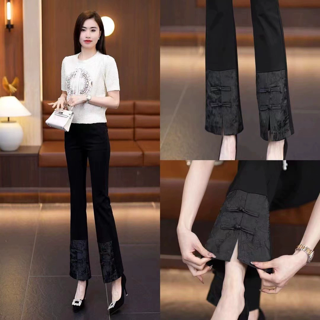 Национальный стиль ретро микро-ламы брюки для детей весной и летом