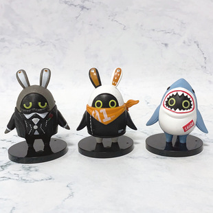 Explosions ZZZ Ice Fire Zone Zero Surrounding Ies PVC Doll Bang Bu GK Shark Cloth Hand-made Desktop Ornaments