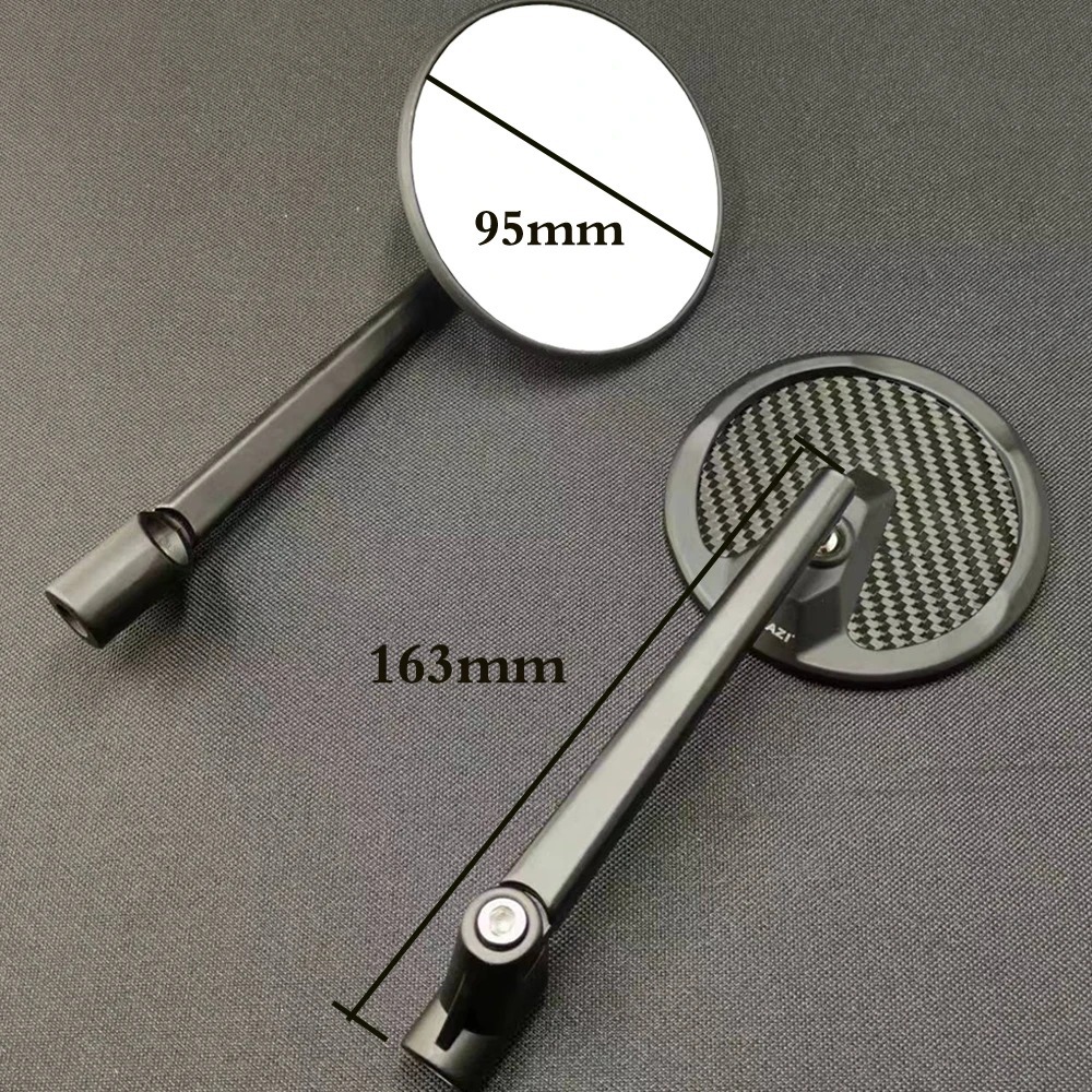 Cross-border hot selling motorcycle modification accessories retro rearview mirror carbon fiber mirror electric motorcycle universal rearview mirror scooter