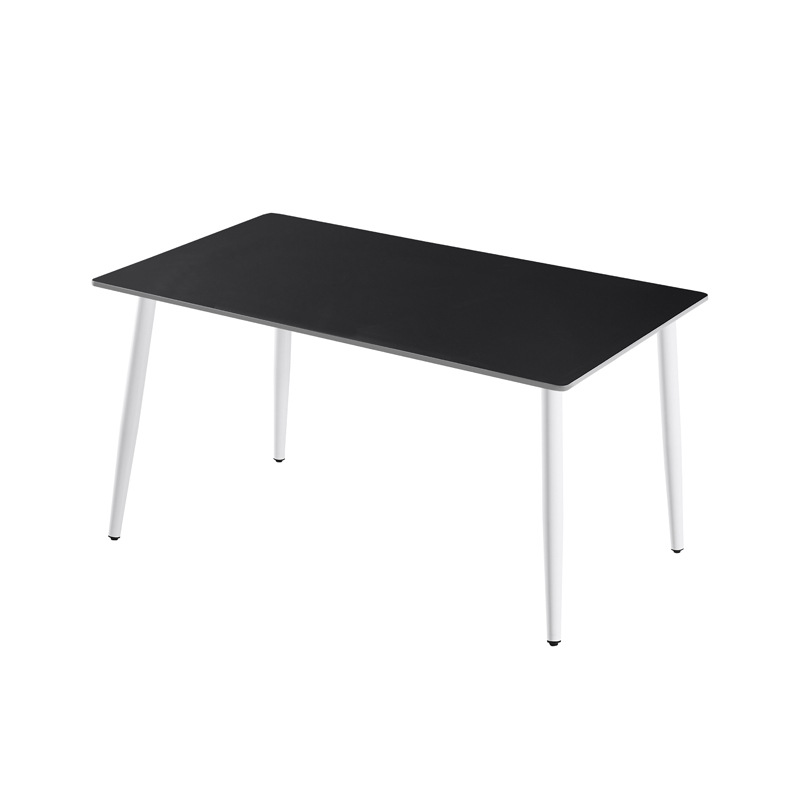 Marco blanco-borde recto negro puro mate