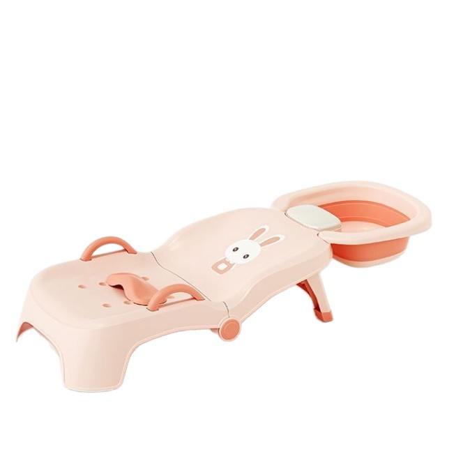 Silla de baño plegable para bebés, niñas, bebés plegables para lavar el cabello, artefactos de lavado de cabello para niños, taburetes de champú