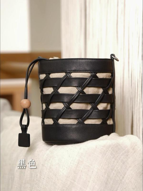2025新款菜篮子编织包女手提单肩斜挎沙滩包大容量通勤水桶包跨境|undefined