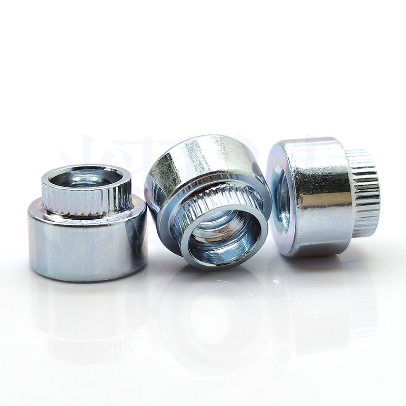批发五金涨铆螺母Z-M4-2 Z-M5-2圆形螺帽碳钢镀锌圆花齿涨铆螺丝