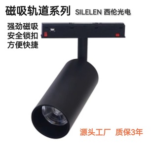 Magnetic track spotlight grid lamp hanging lamp no main lamp embedded open-mounted concealed magnetic hotel home living room
