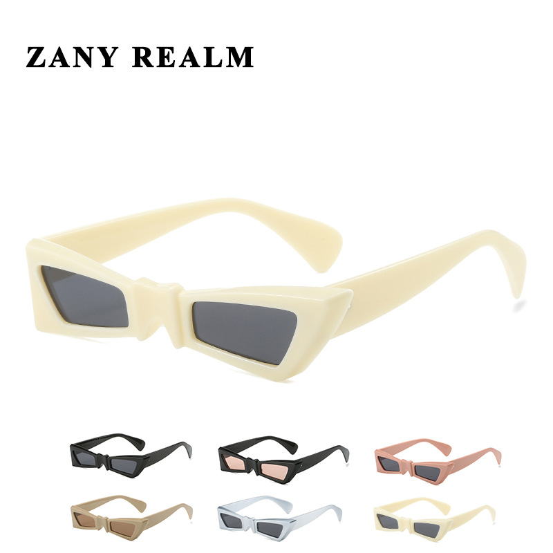 Nueva moda oscuro nicho arco gafas de sol pequeño marco dulce fresco divertido y2g caliente chica gafas de sol fabricante 5029