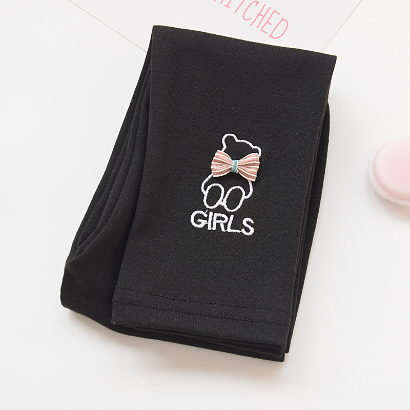 Polainas de las niñas de primavera y otoño delgada 2022 nuevos niños ropa exterior slim fit todo partido bebé niñas arco Pantalones