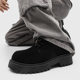Derby Shoes 2025 New Summer Low-Top Boots Men's Retro Work Shoes Thick-Soled Heightening Breathable Suede Shoes