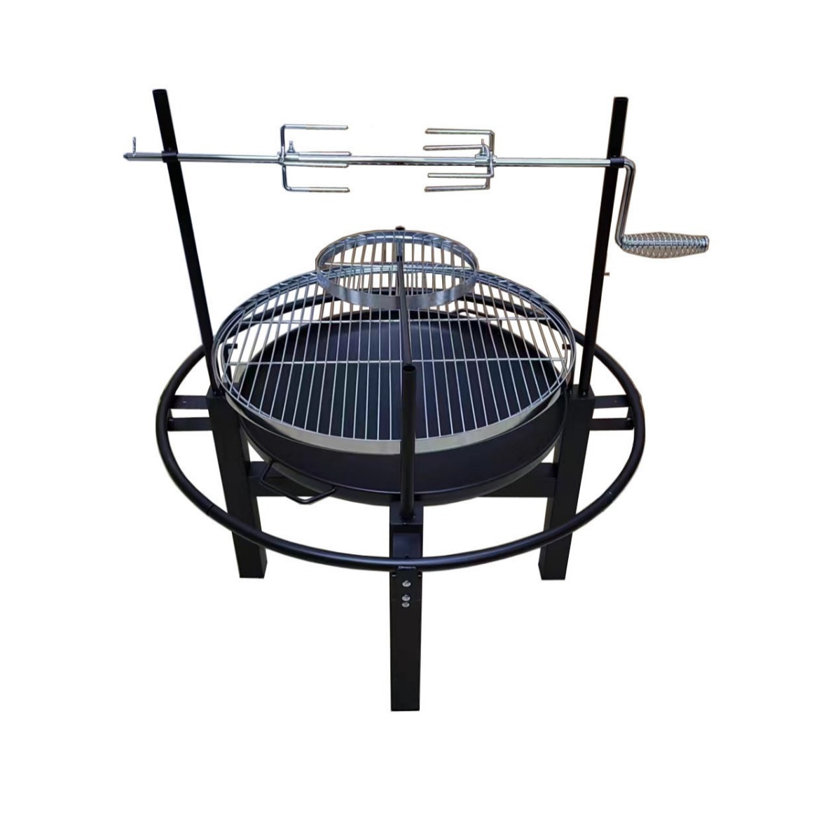 La calidad del fabricante de la fuente es segura, parrilla multifuncional de 24 pulgadas, barra de barbacoa, red de aislamiento, parrilla redonda