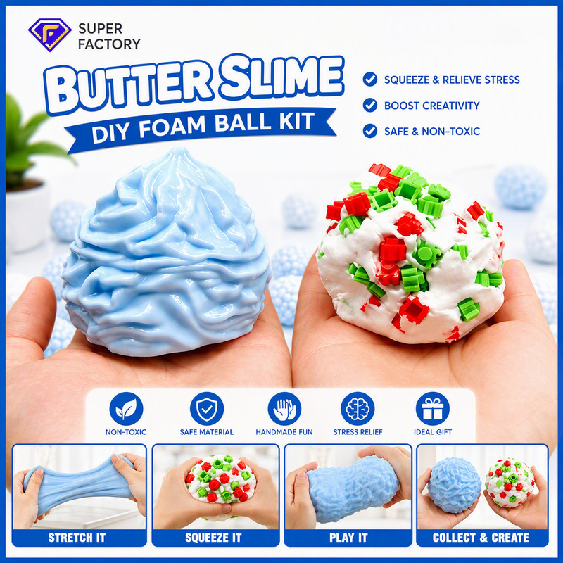 Squeezable cream handmade balls are a hot-selling cross-border product, slow-rebound, moldable, creative, cute, sound-making, relaxing and stress-relieving toys Squeezable cream handmade balls are a hot-selling cross-border product, slow-rebound, moldable, creative, cute, sound-making, relaxing and stress-relieving toys