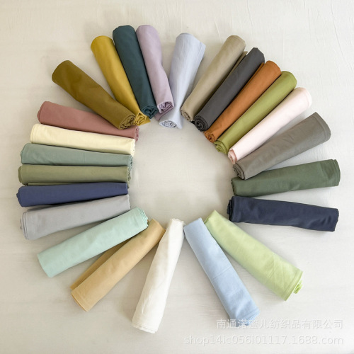 Vintage Instagram-style small floral pure cotton pillowcase solid color 100% cotton washable cotton pillowcase bulk wholesale