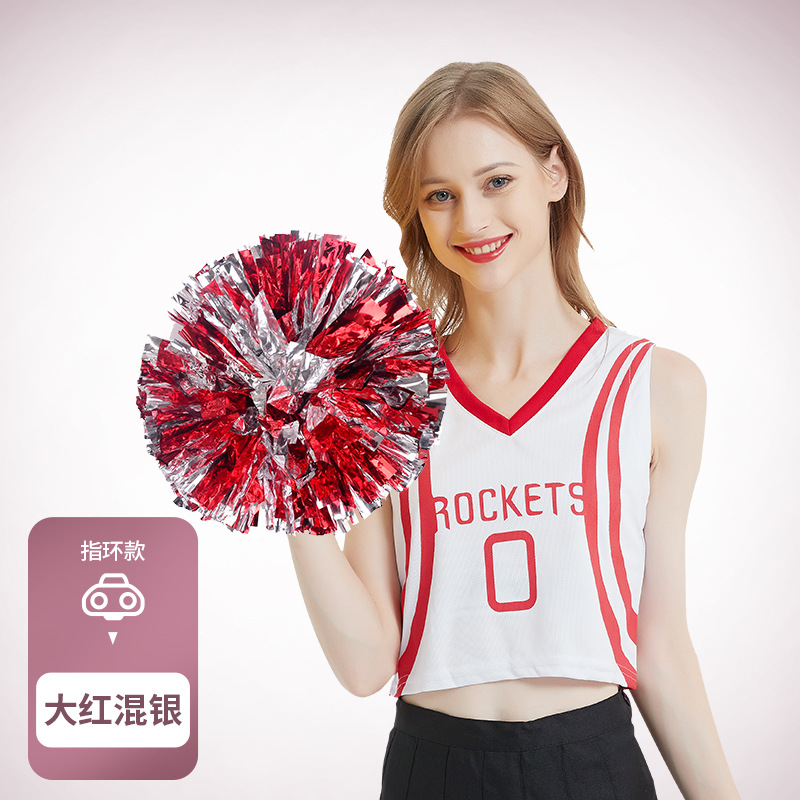 Porristas Bola de flores porristas mano flor mano sacudida flor danza rendimiento mano flor porristas flor bola de color rendimiento