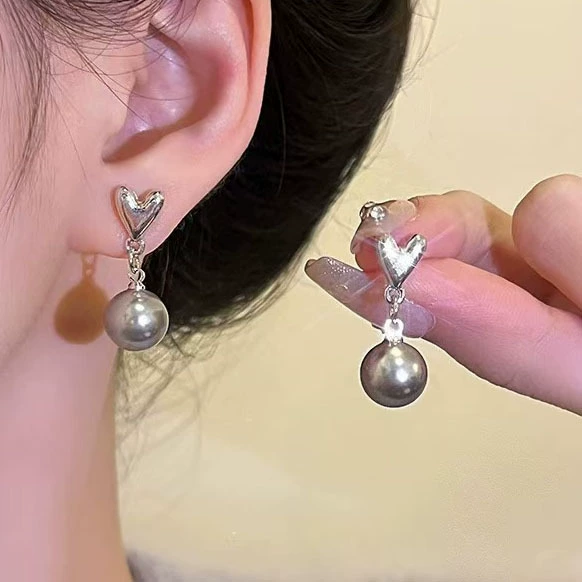 Сережки-уши, милые маленькие сережки, дизайн ожерелья из жемчуга с цветочным узором, без пирсинга