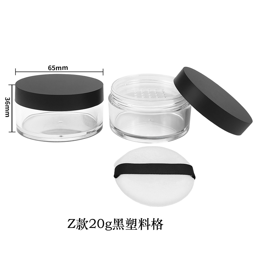 Materiales de embalaje para polvos sueltos en stock: caja dispensadora de polvo suelto ultrafina con tapa abatible y malla elástica grande, para 8g, 15g, 20g.