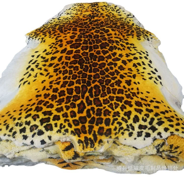 Оптовая продажа внутренней отделки с принтом австралийской овчины леопардовый домашний ковер коврик диван подушка