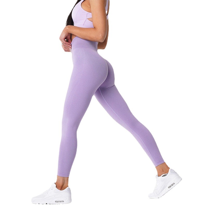 Nvgtn sin costura pantalones europeos y americanos deportes yoga fitness yoga pantalones versión sin logo alta calidad en stock