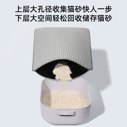 Double-layer EVA non-slip cat litter mat pet litter box sand filter mat wear-resistant and scratch-resistant cat litter control mat