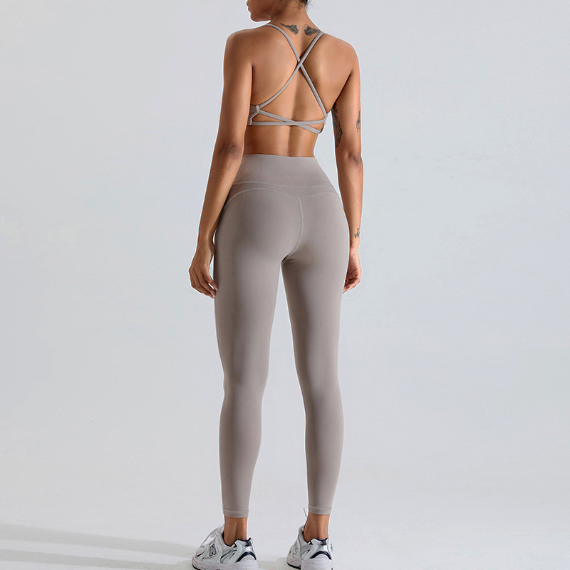 Nueva ropa de yoga de dopamina de alta resistencia para mujer traje de fitness medias deportivas chaleco de yoga al aire libre de secado rápido