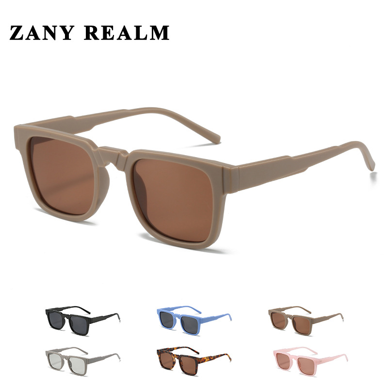 Nuevo simple caja transfronteriza gafas de sol europeas y americanas KUBR negro Super Retro chica caliente gafas de sol fabricante en stock